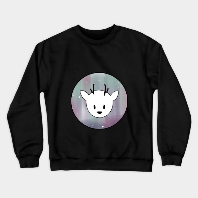 Twig the Deerfox Face, Deer Fox from Hilda Crewneck Sweatshirt by The Cozy Art Club